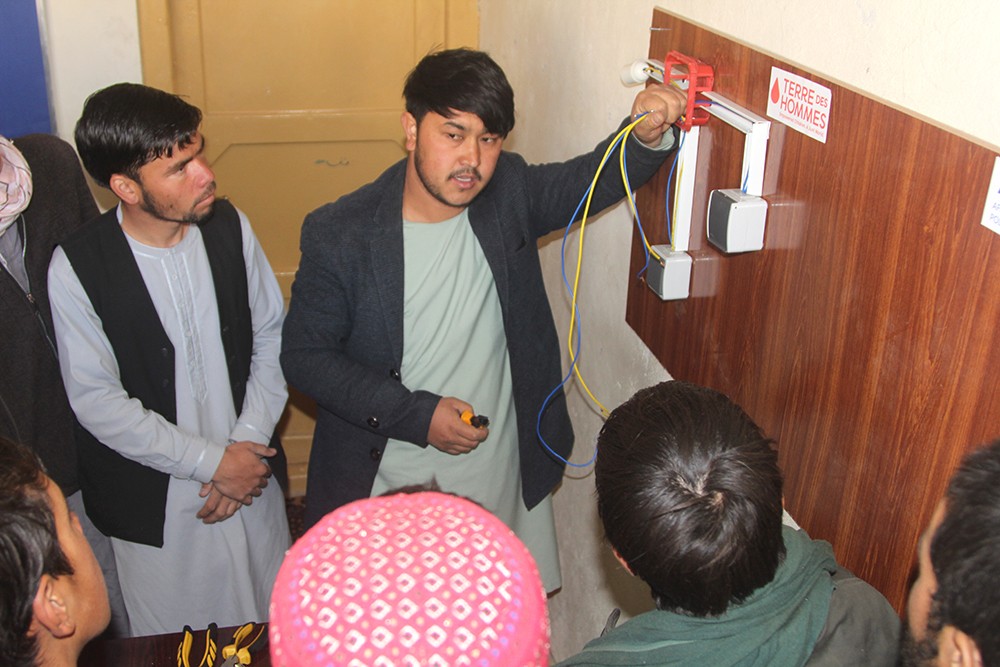 Solar Panel Inistallation Class - Bamyan
